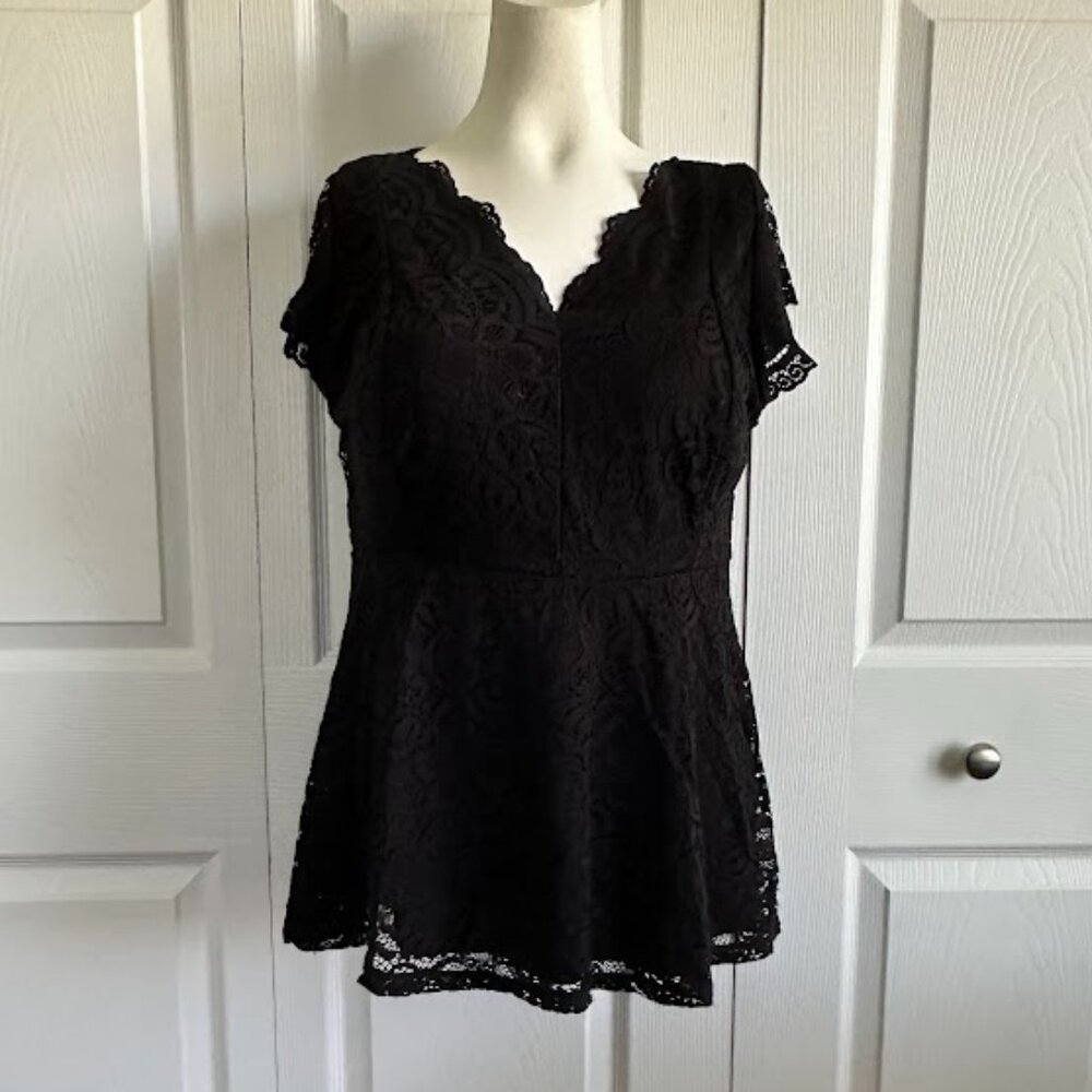 Torrid Lace Peplum Blouse